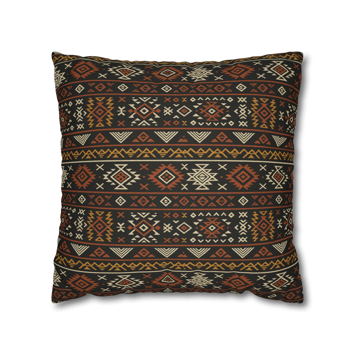 Southwestern Geometric Pattern Pillowcase | Aztec Stripe Boho Home Decor