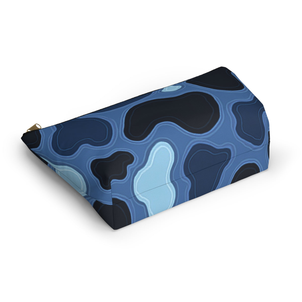 Patina Blue Topographic Accessory Pouch