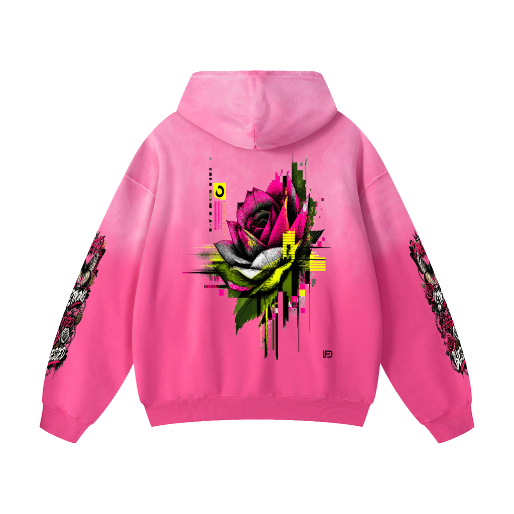 Women’s Digital Bloom Heavyweight Sunfade Oversized Hoodie