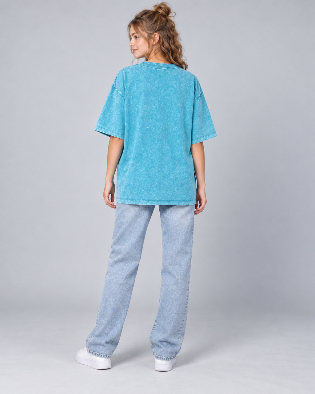 Kids & Teens Dragon and Tiger Mythic Clash – Snow Wash Raw-Hem Boxy T-Shirt