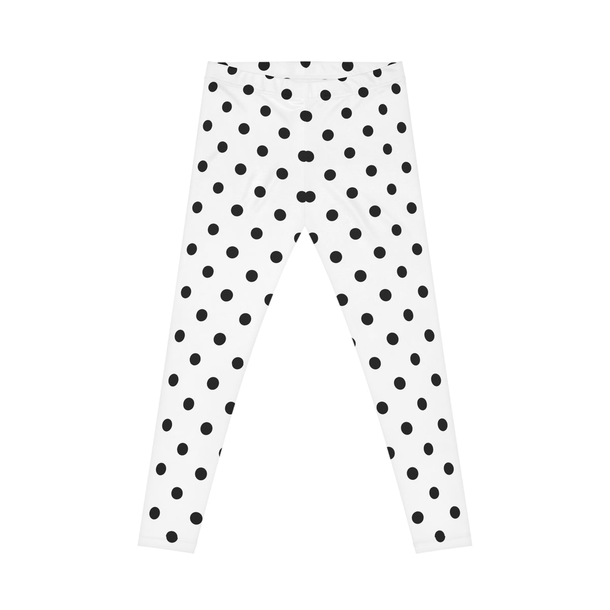Black Polka Dot Leggings | All-Over Print