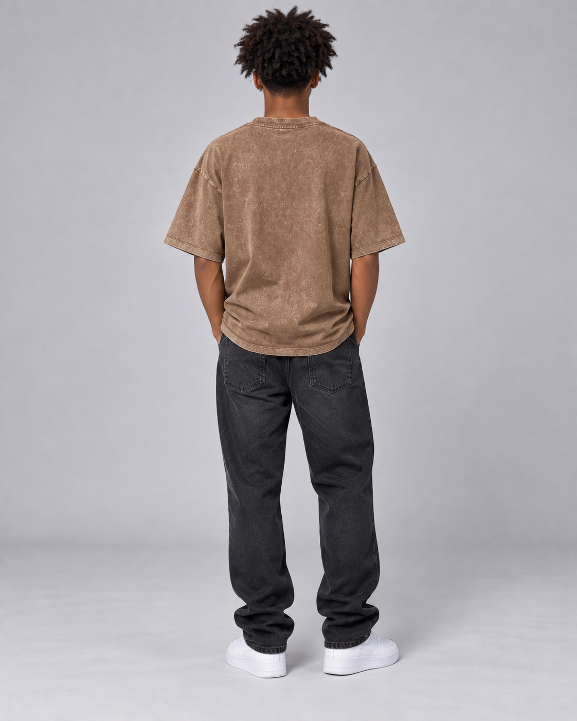 Kids & Teens Dragon and Tiger Mythic Clash – Snow Wash Raw-Hem Boxy T-Shirt