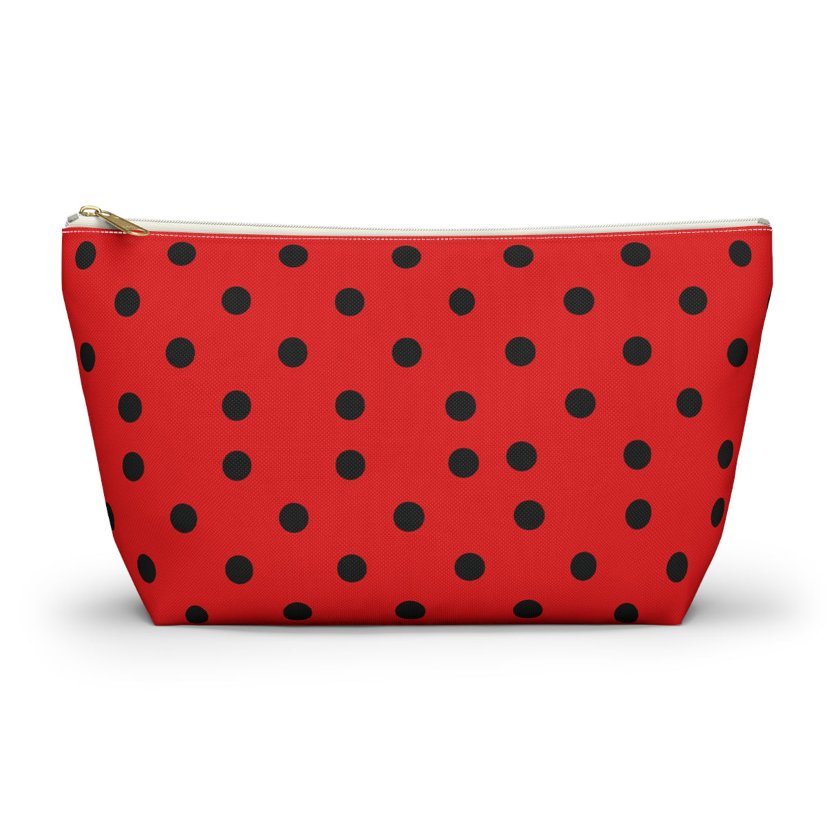 Red Black Polka Dot Accessory Pouch