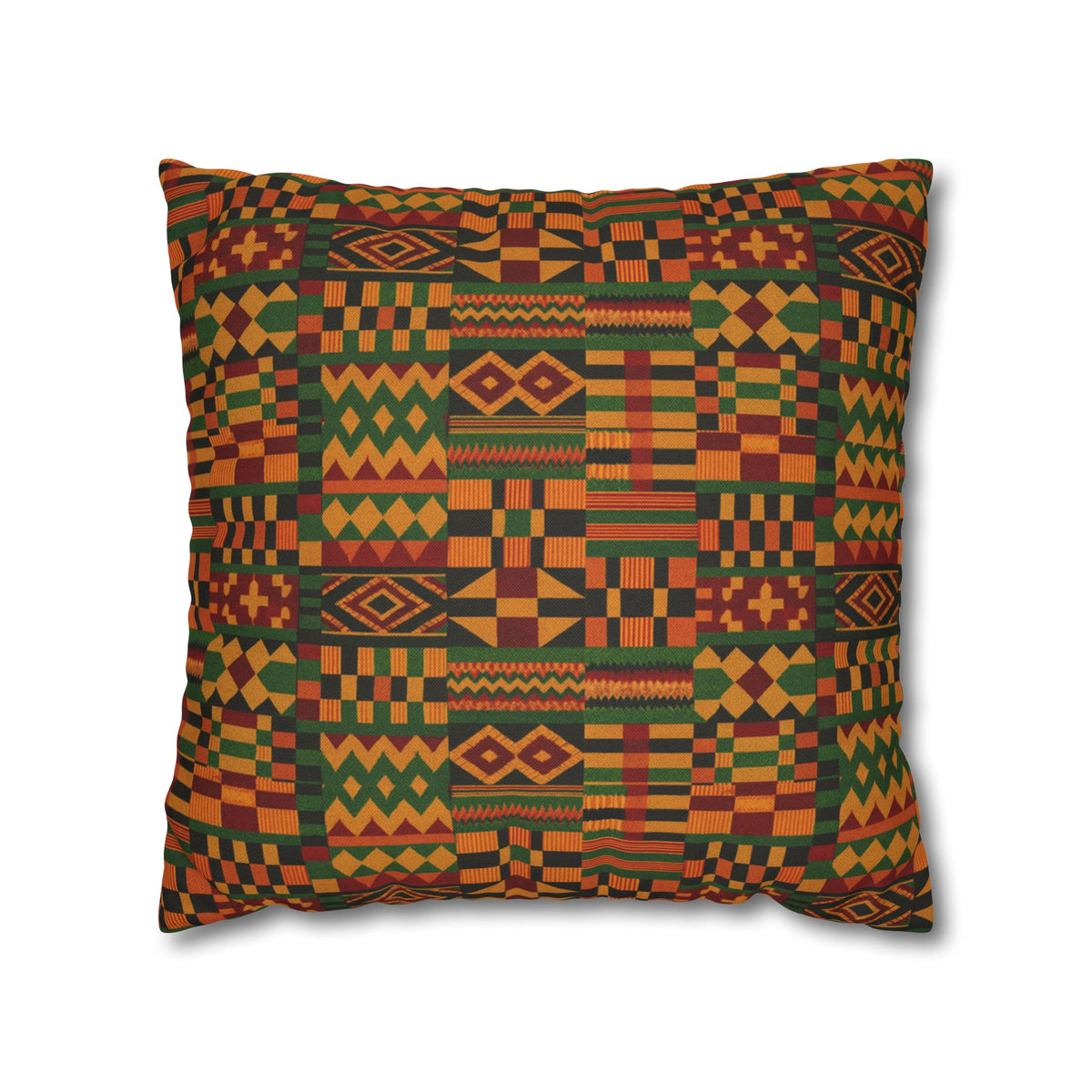 Kente Pattern Pillowcase | African Print Square Pillowcase