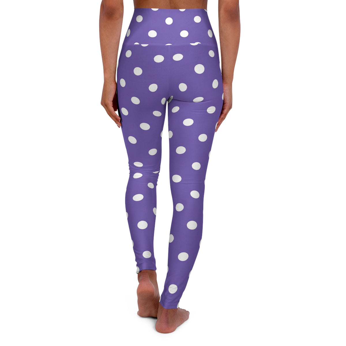 Purple White Polka Dot Purple Leggings