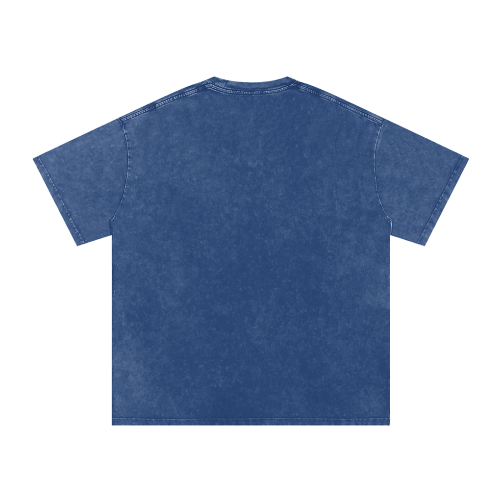 Born to Lead – Snow Washed Oversized Cotton Graphic T-Shirt