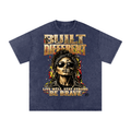 Women’s Built Different: Live Well, Stay Strong, Be Brave Snow Washed Oversized Cotton T-Shirt