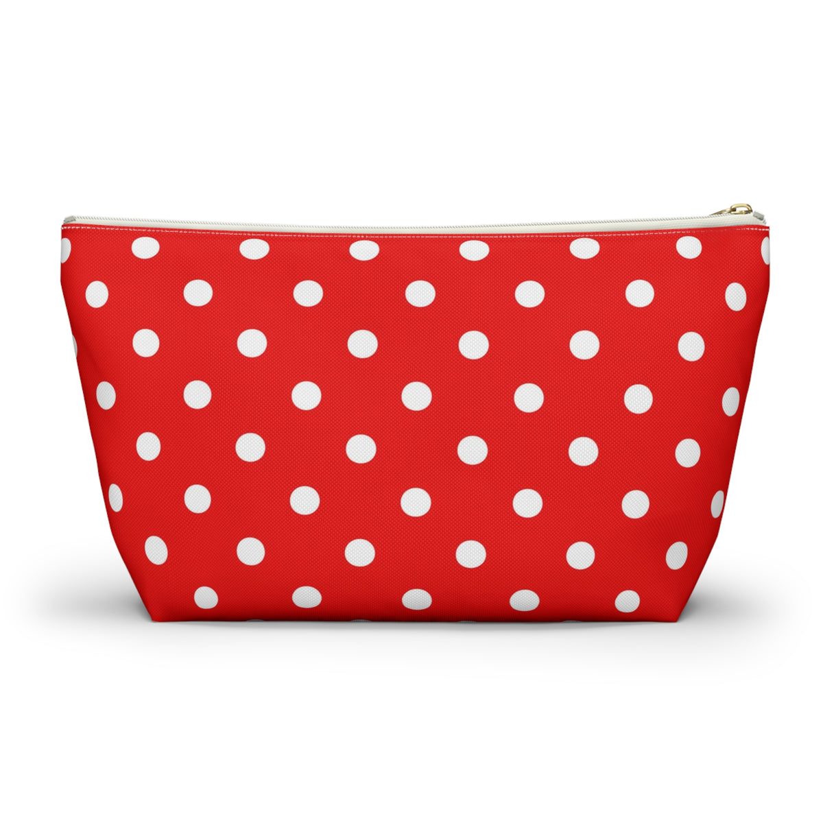 Red White Polka Dot Accessory Pouch