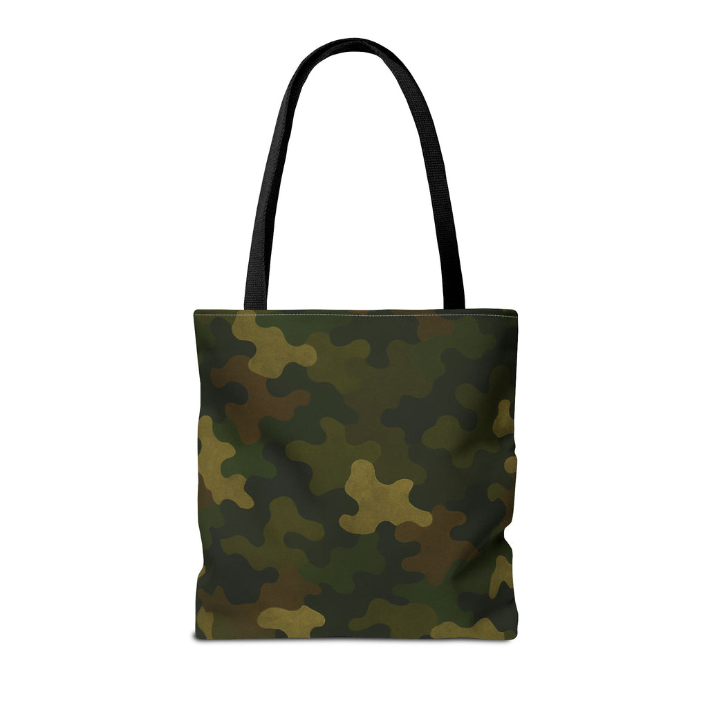 Green Camo Pattern Tote Bag | All-Over Print Canvas Tote