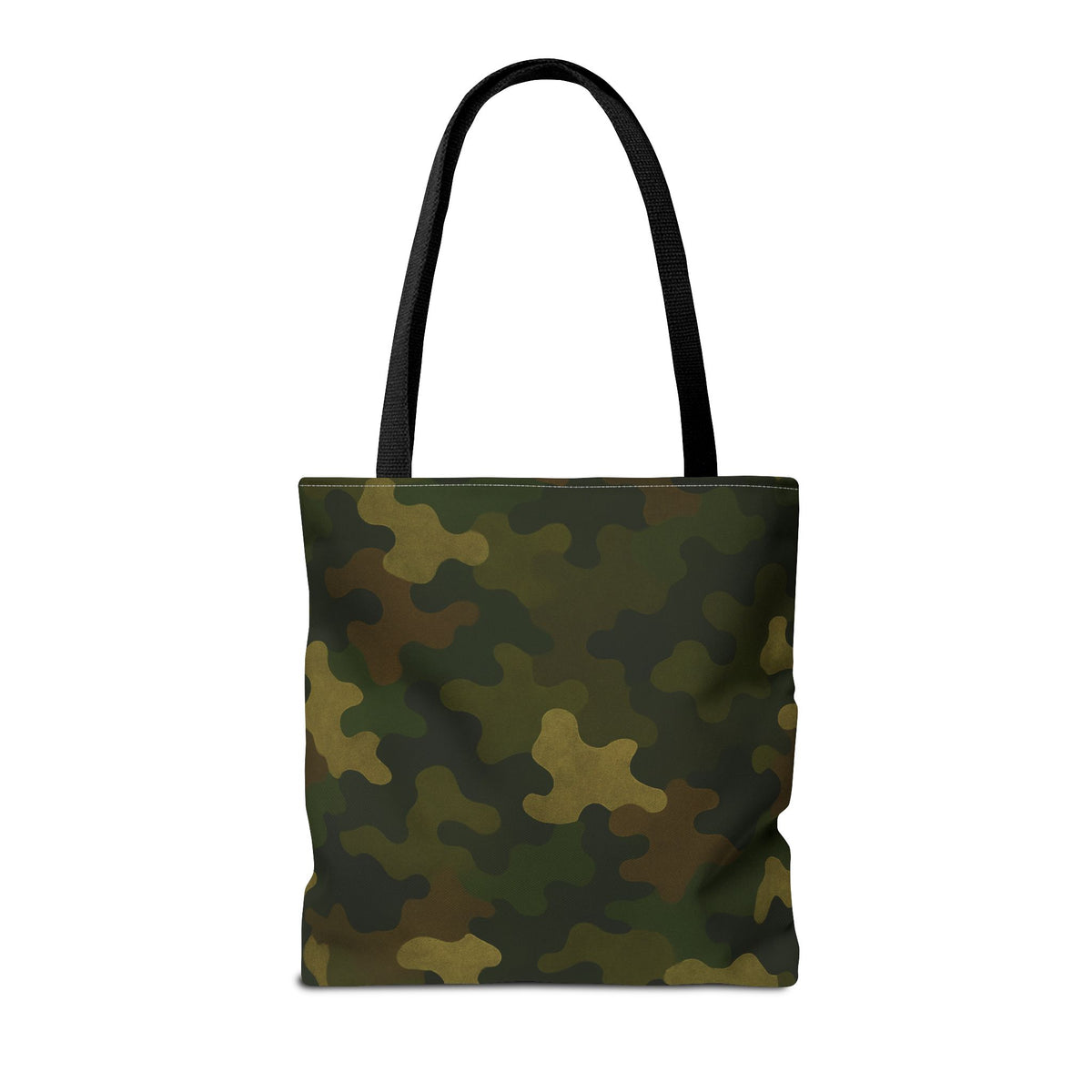 Green Camo Pattern Tote Bag | All-Over Print Canvas Tote