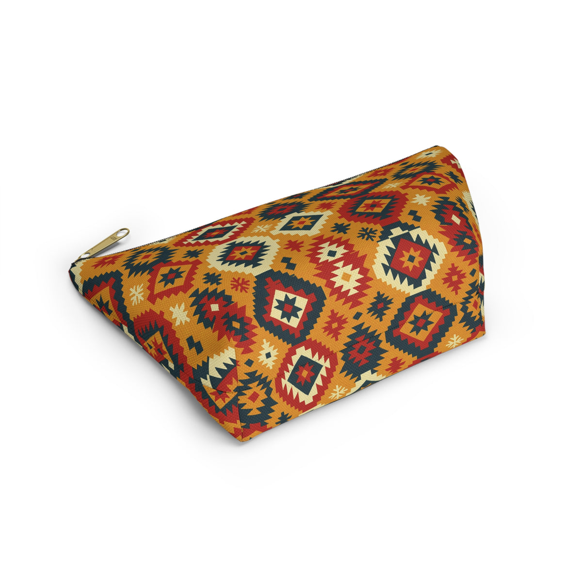 Southwestern Geometric Accessory Pouch | T-Bottom Makeup Bag