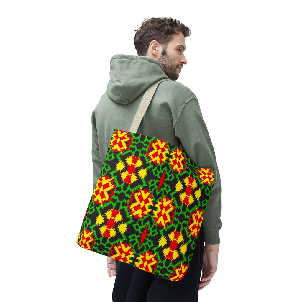 African Print Tote Bag, Ankara Tote, Ethnic Style Handbag, Colorful Market Bag, Tribal Print Shoulder Bag, Beach Tote