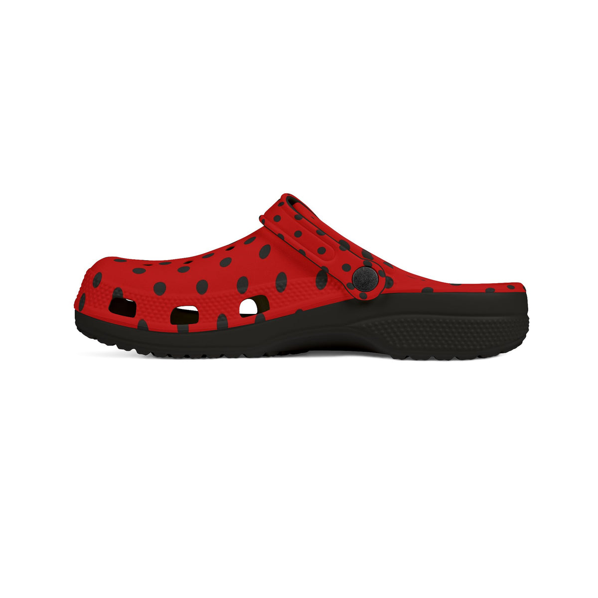 Red & Black Polka Dot EVA Foam Clogs