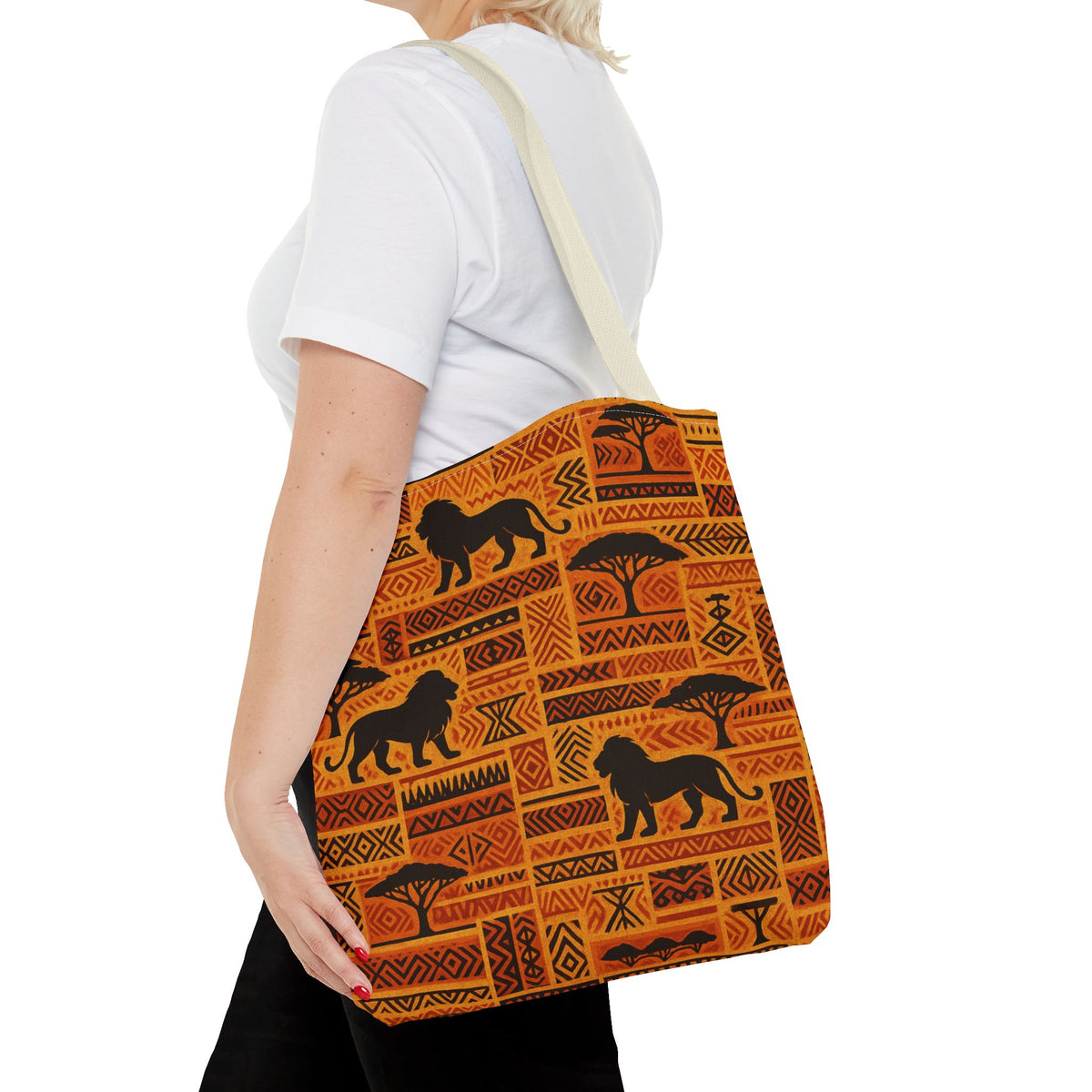African Safari Lion Pattern Tote