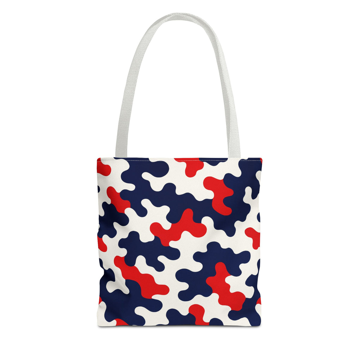 Black White Abstract Camouflage Tote Bag | All-Over Print