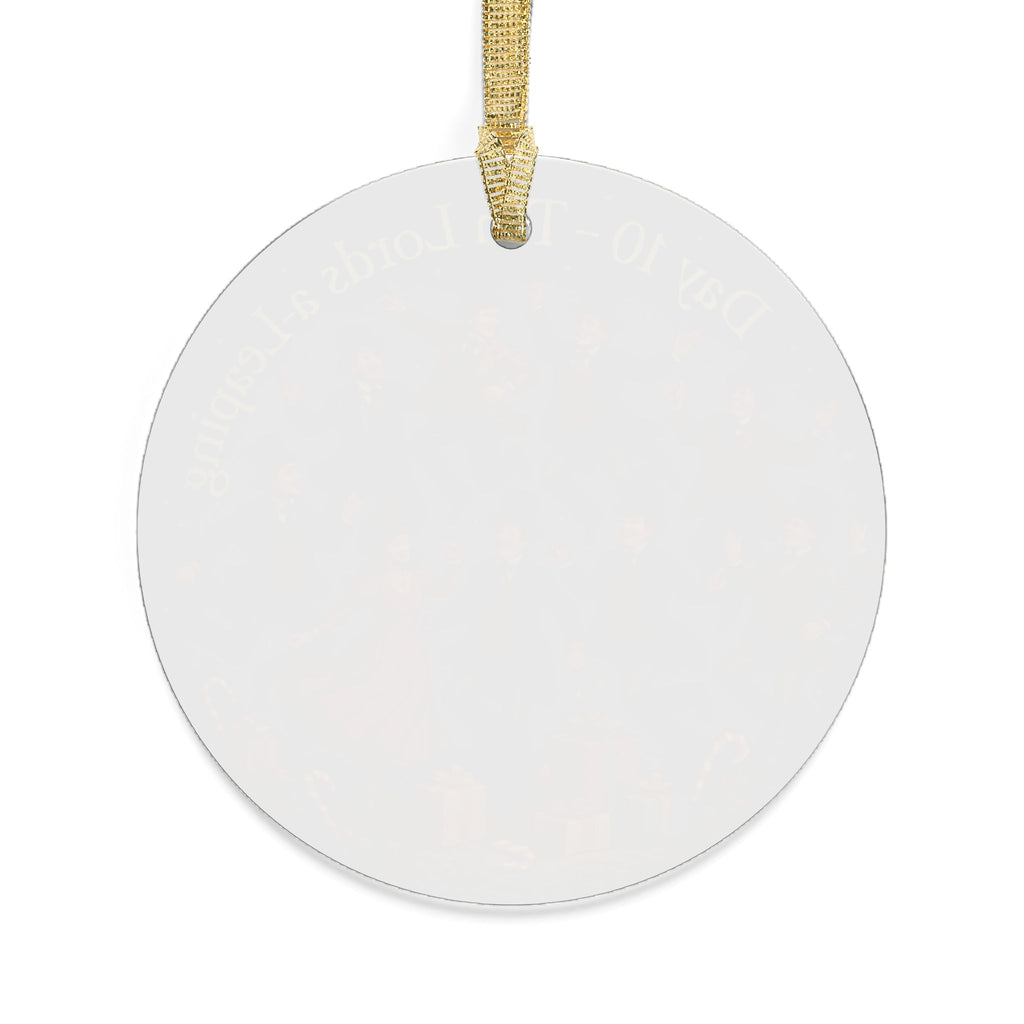Ten Lords a-Leaping Ornament | Acrylic Christmas Tree Decoration | 12 Days of Christmas Ornament  Holiday Keepsake Gift & Festive Home Décor