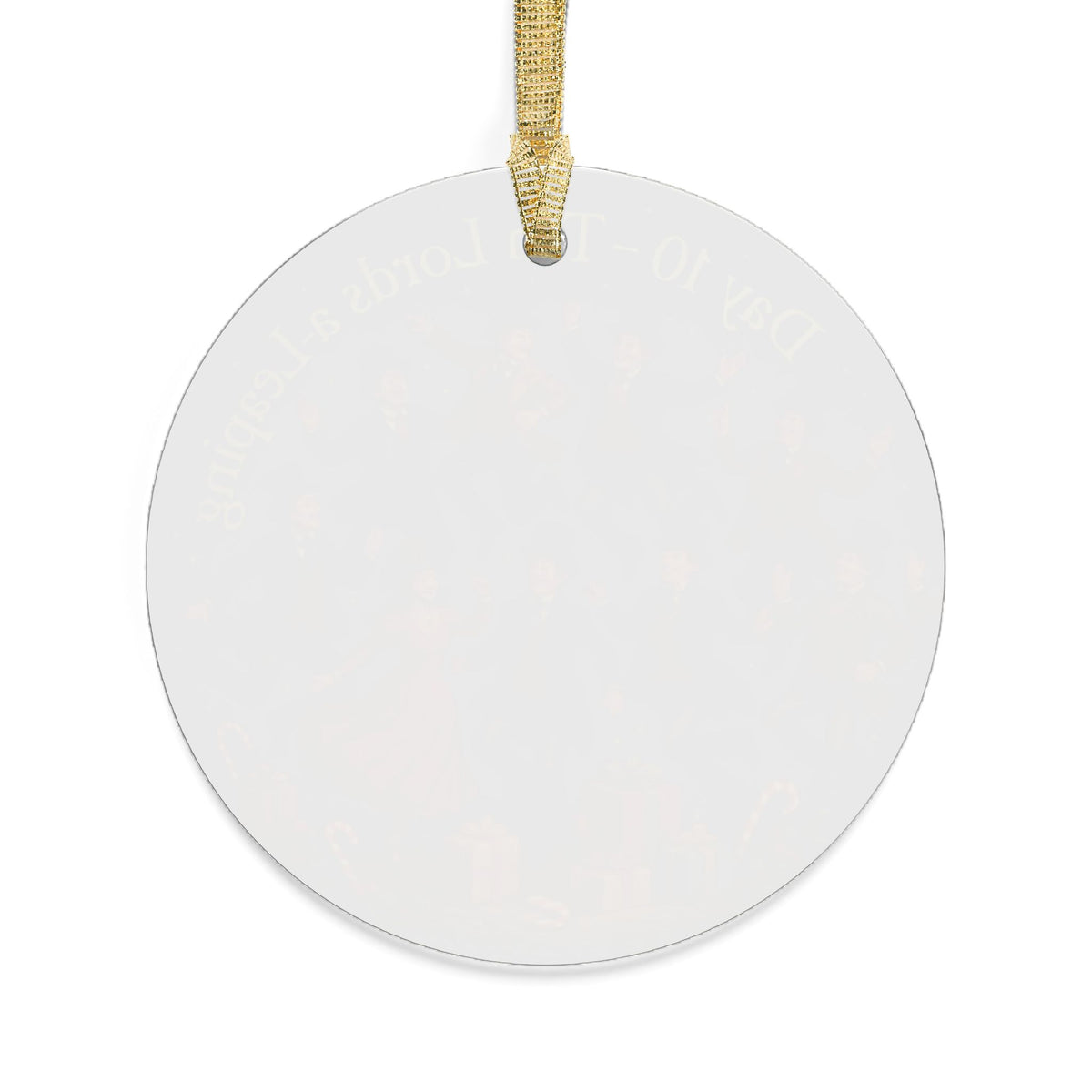Ten Lords a-Leaping Ornament | Acrylic Christmas Tree Decoration | 12 Days of Christmas Ornament  Holiday Keepsake Gift & Festive Home Décor