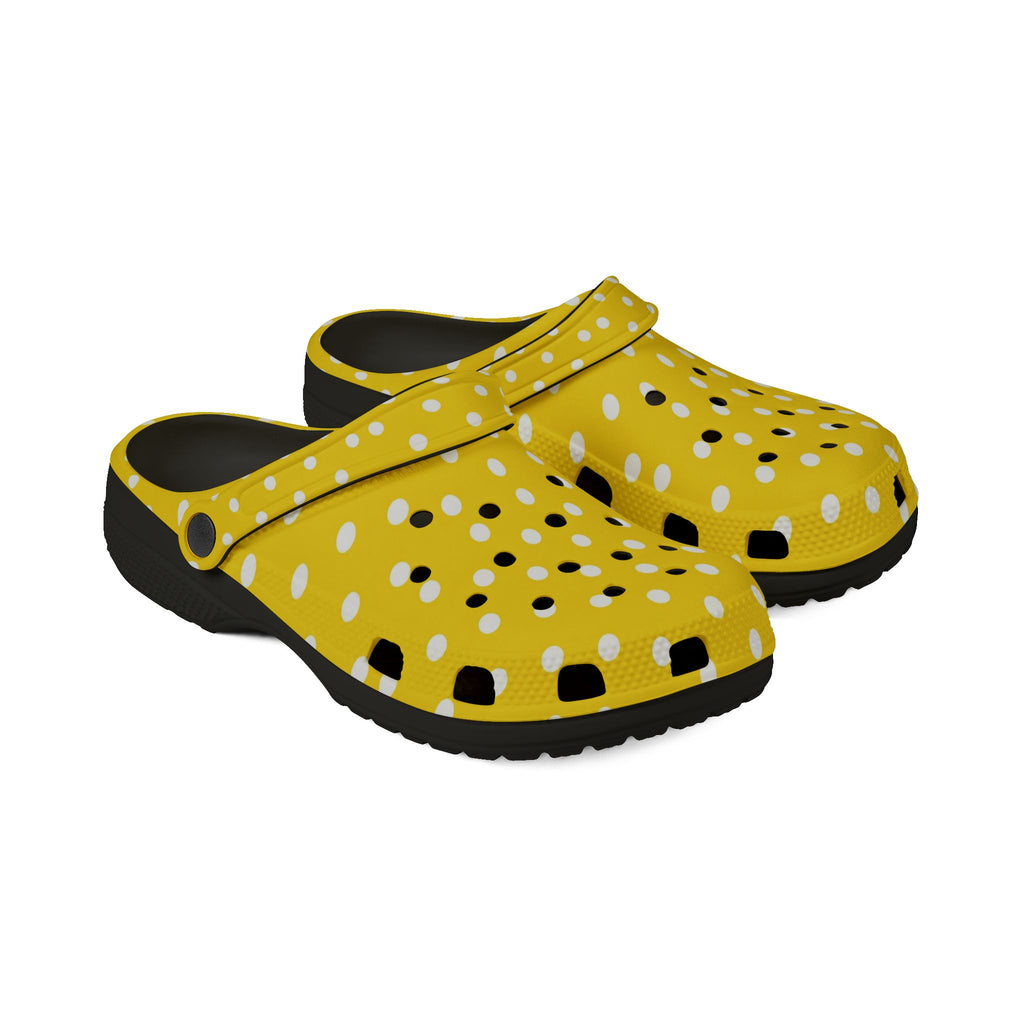 Yellow Polka Dot EVA Foam Clogs