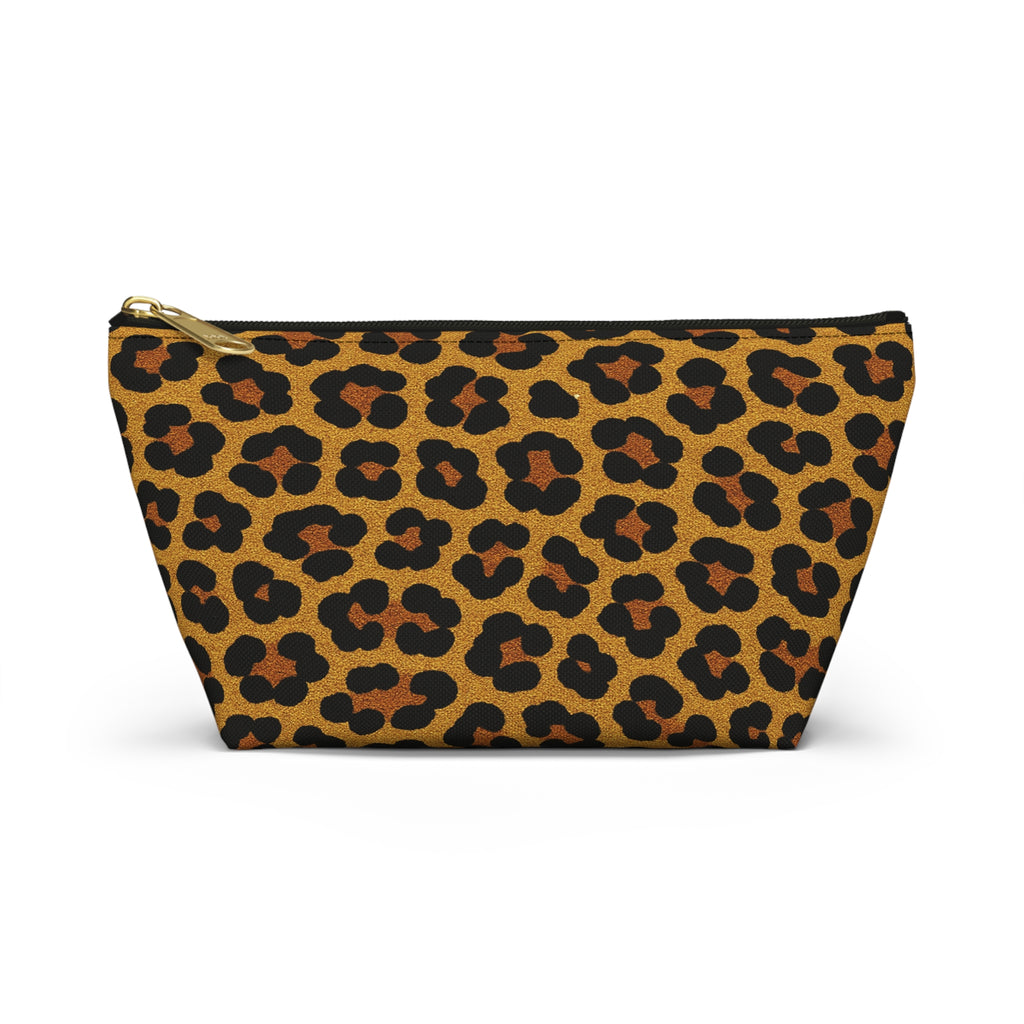 Leopard Print Accessory Pouch | T-Bottom Cosmetic Bag