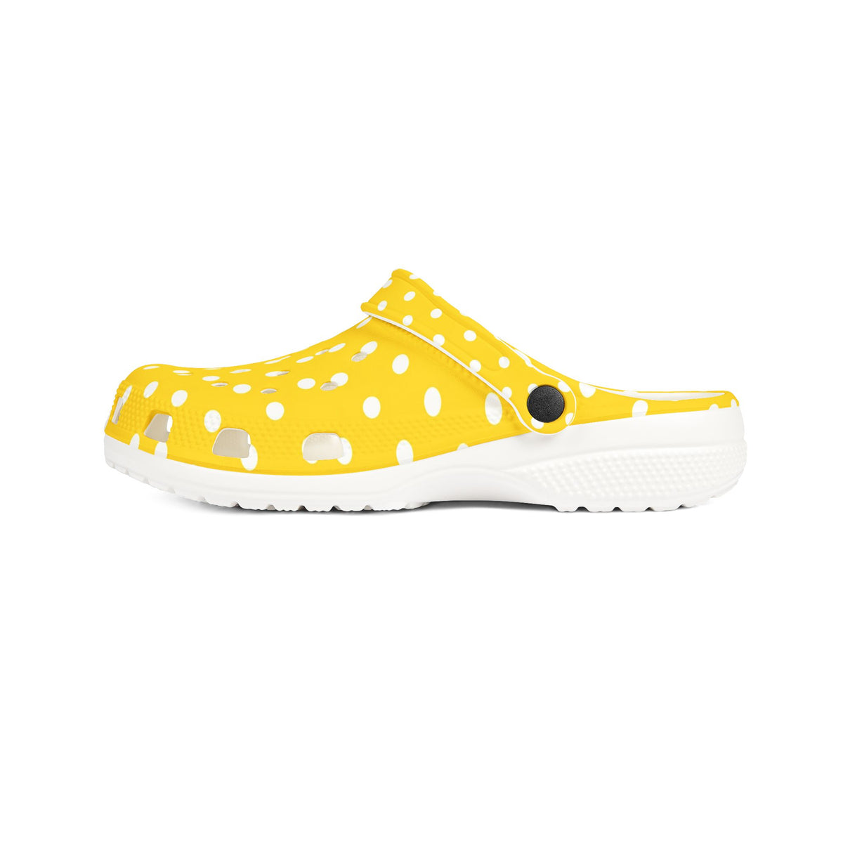 Yellow Polka Dot EVA Foam Clogs
