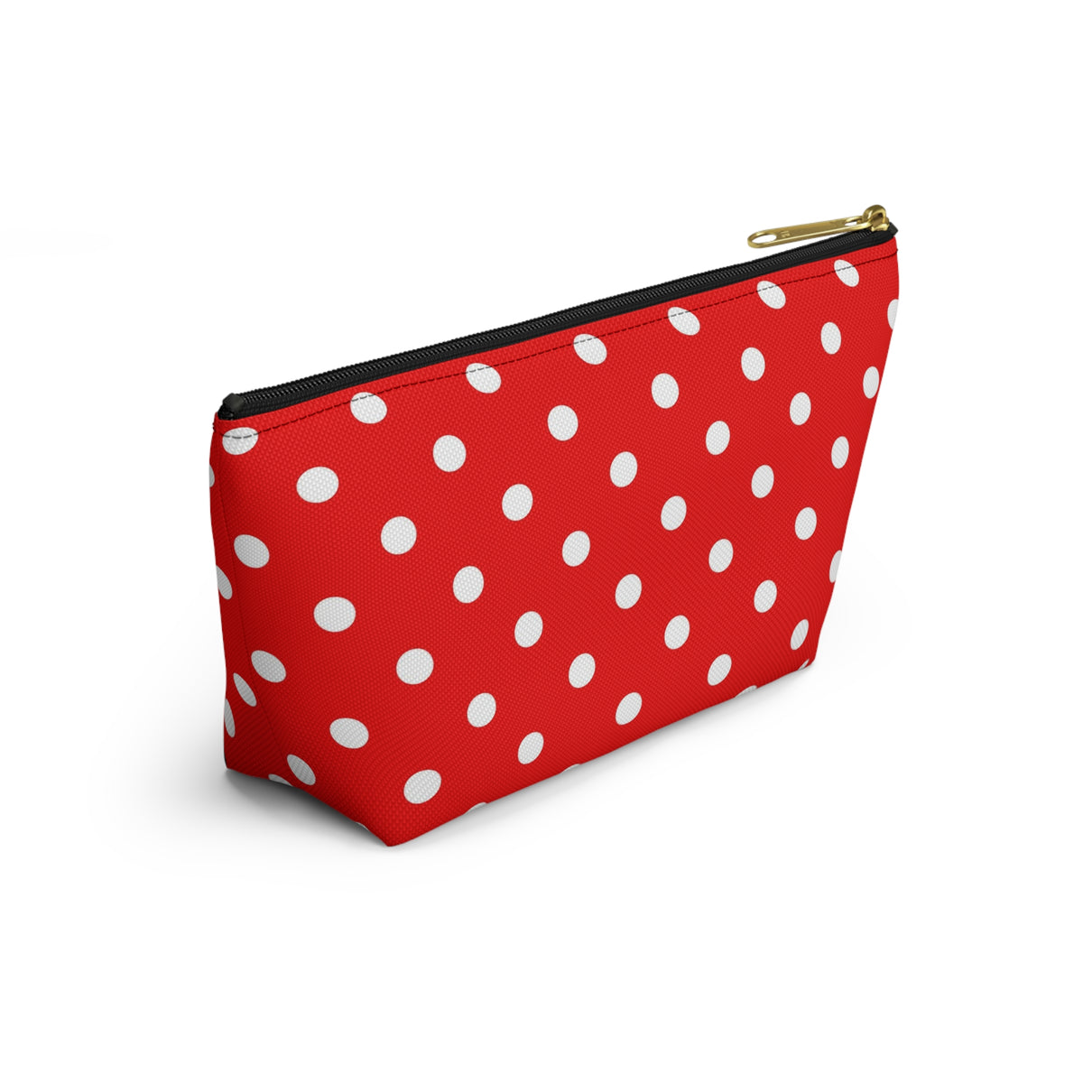Red White Polka Dot Accessory Pouch