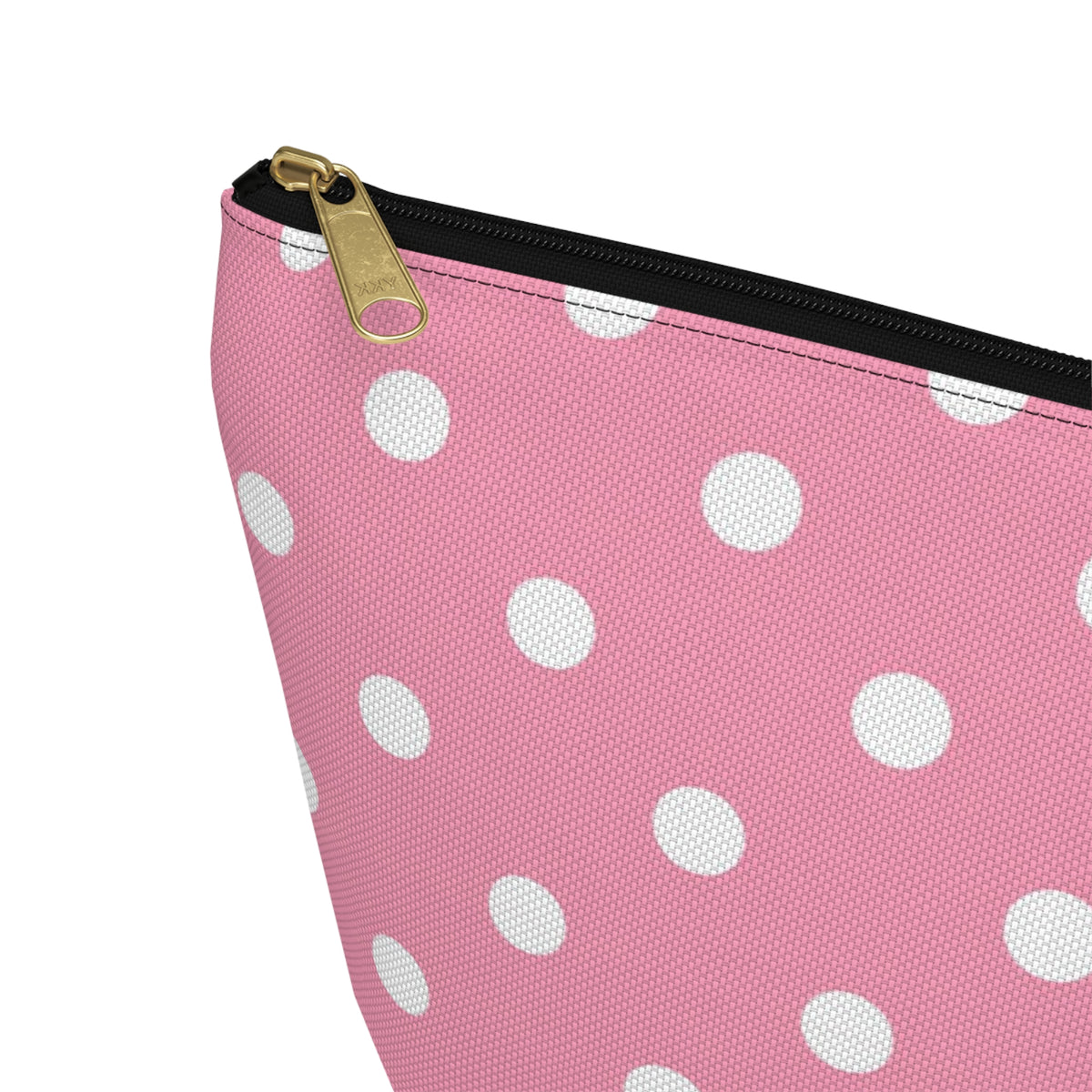 Pink Polka Dot Accessory Pouch | T-Bottom Makeup Bag