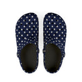Navy & White Polka Dot EVA Foam Clogs