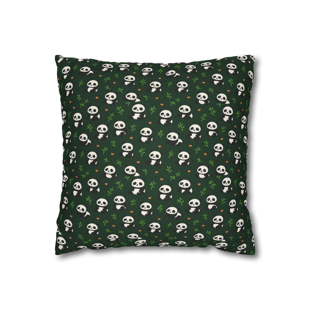 Panda Pattern Pillowcase, Decorative Pillow Cover, Animal Print Cushion Case, Cute Home Decor Accent, Gift for Panda Lovers
