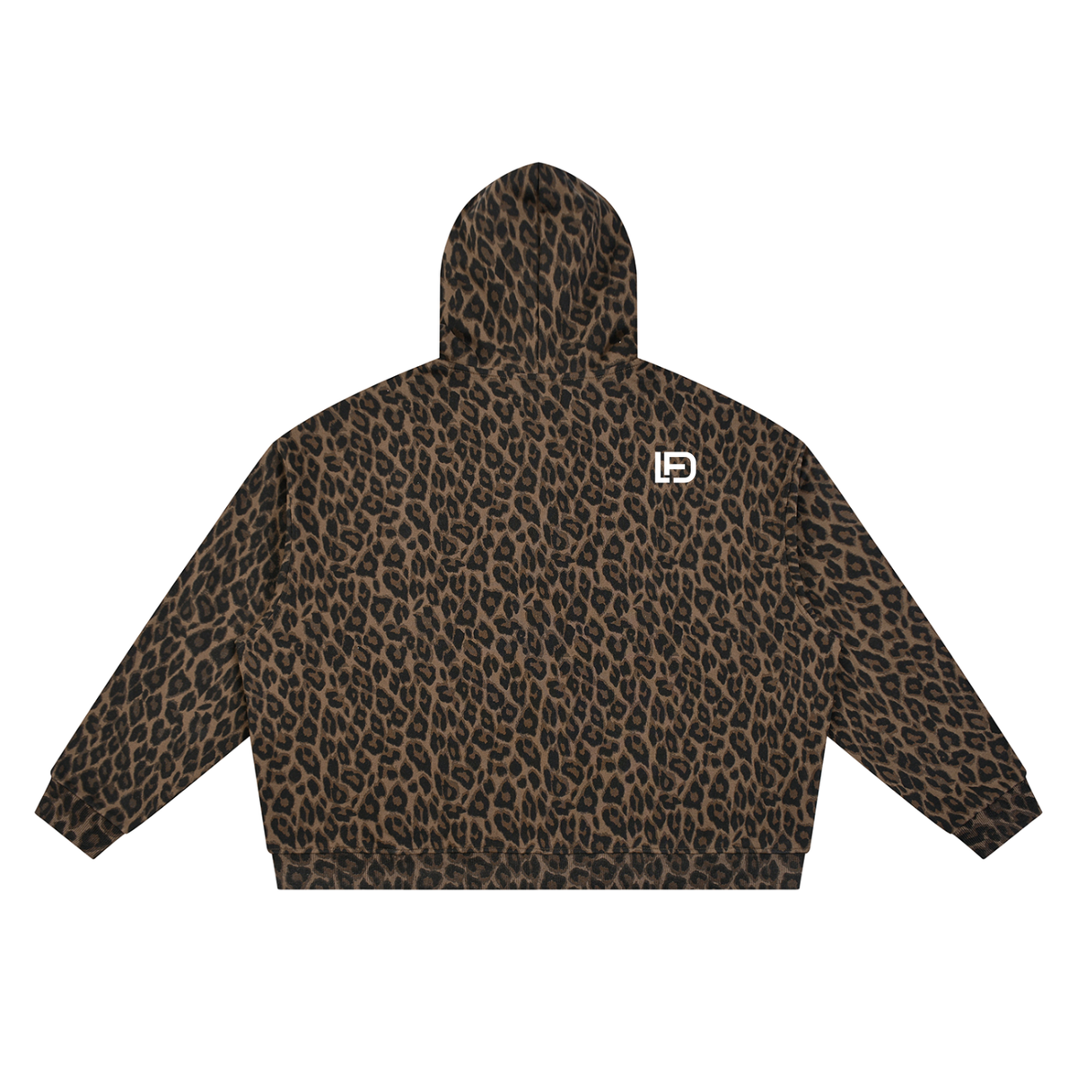 Leopard Full Zip Hoodie