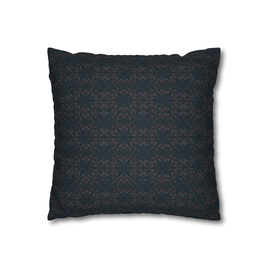 Dark Geometric Mosaic Pillowcase | Spun Polyester Square Pillowcase