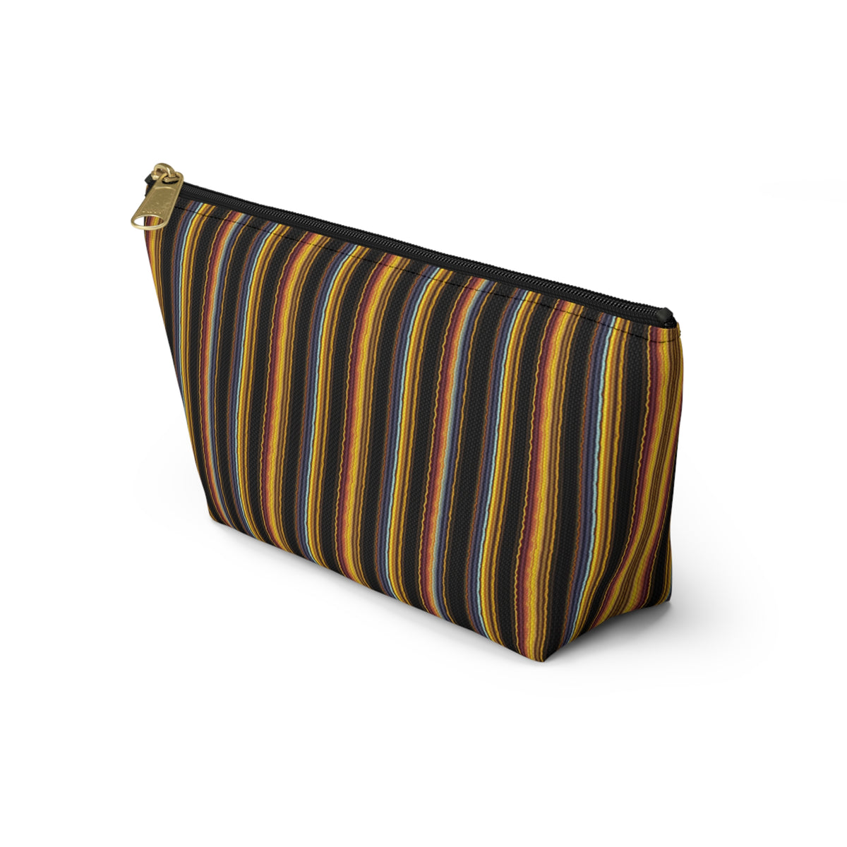Autumn Stripe Accessory Pouch | T-Bottom Makeup Bag