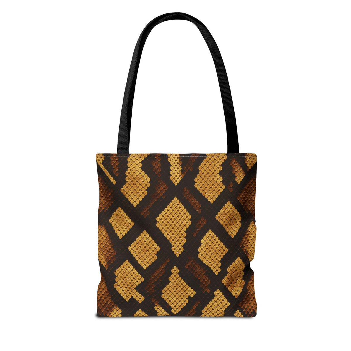 Gold Brown Snakeskin Tote Bag | Animal Print Handbag, Fashion Shoulder Purse, Trendy Shopping Tote, Stylish Carryall, Chic Travel Bag
