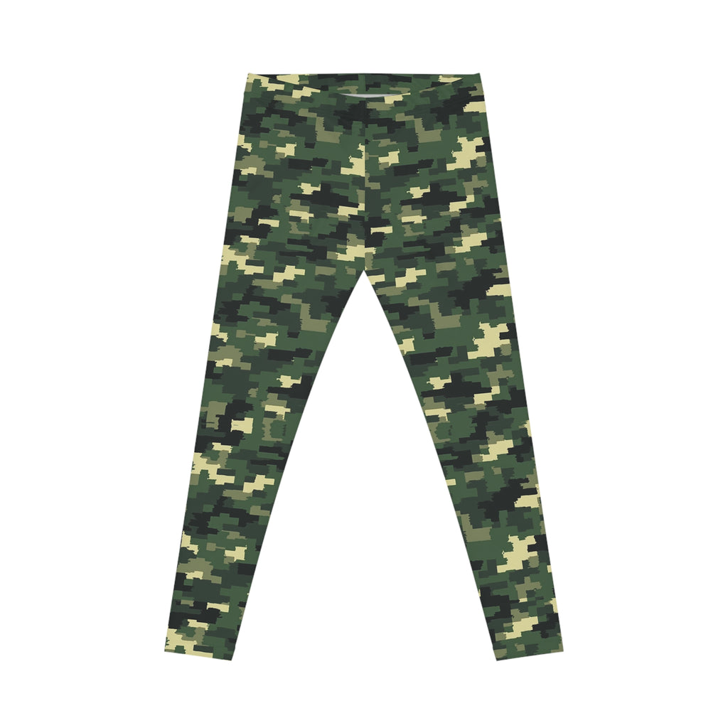 Army Pattern Leggings | Women's Casual Leggings, All-Over-Print, Military Style Pants, Camouflage Leggings, Army Print Fashion Tights