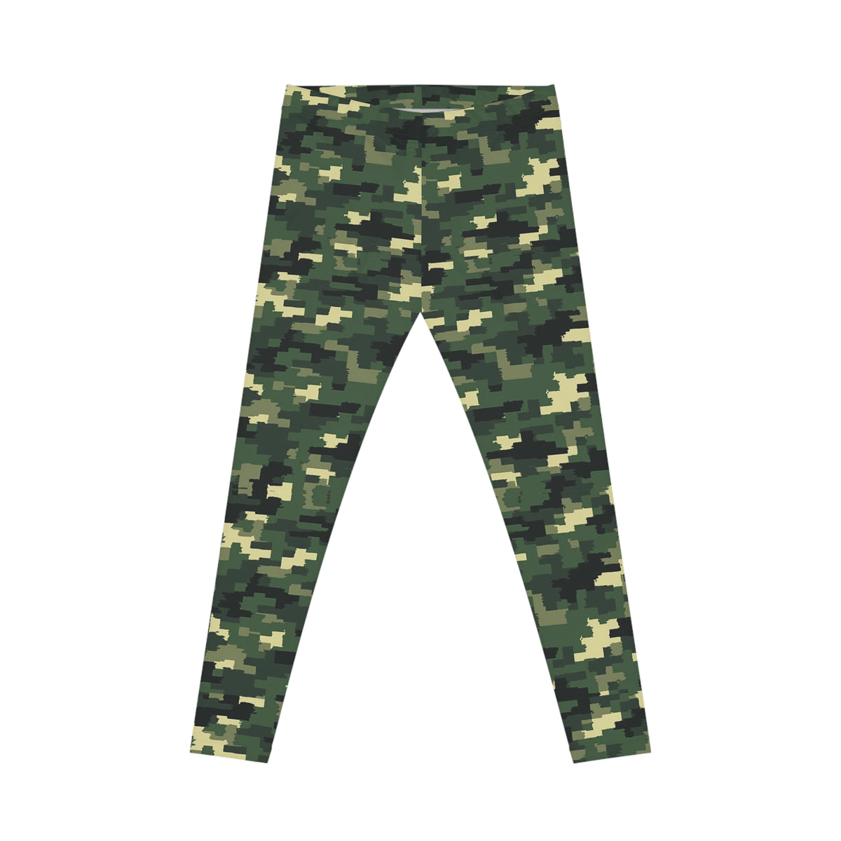 Army Pattern Leggings | Women's Casual Leggings, All-Over-Print, Military Style Pants, Camouflage Leggings, Army Print Fashion Tights