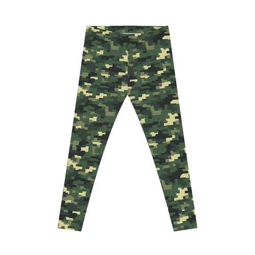 Army Pattern Leggings | Women's Casual Leggings, All-Over-Print, Military Style Pants, Camouflage Leggings, Army Print Fashion Tights