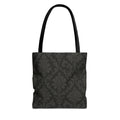 Dark Damask Pattern Tote Bag | Vintage Floral All-Over Print