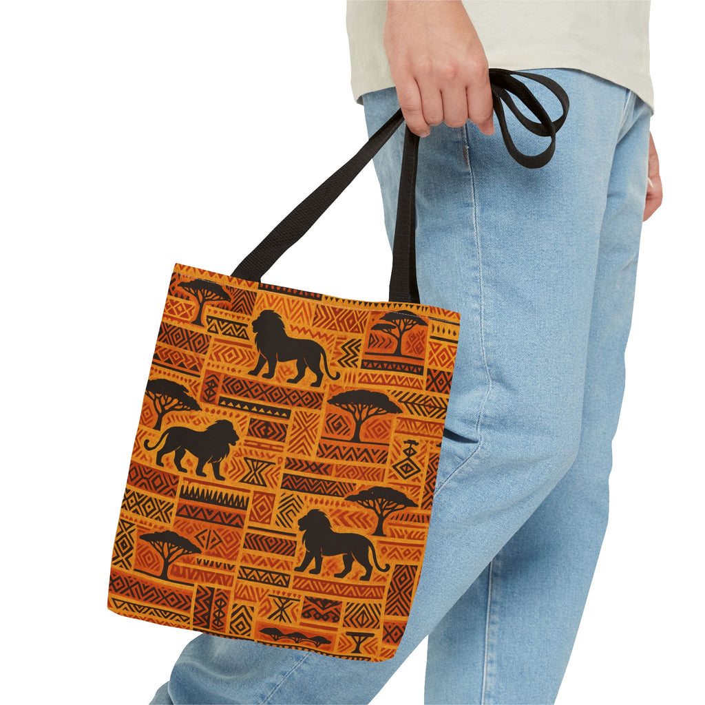 African Safari Lion Pattern Tote