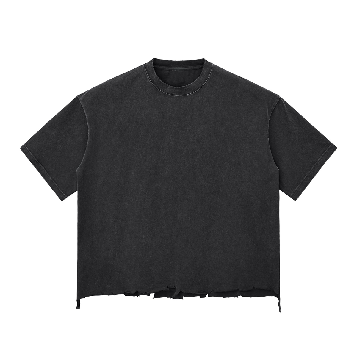 Dragon and Tiger Mythic Clash Snow Wash Raw-Hem Boxy T-Shirt