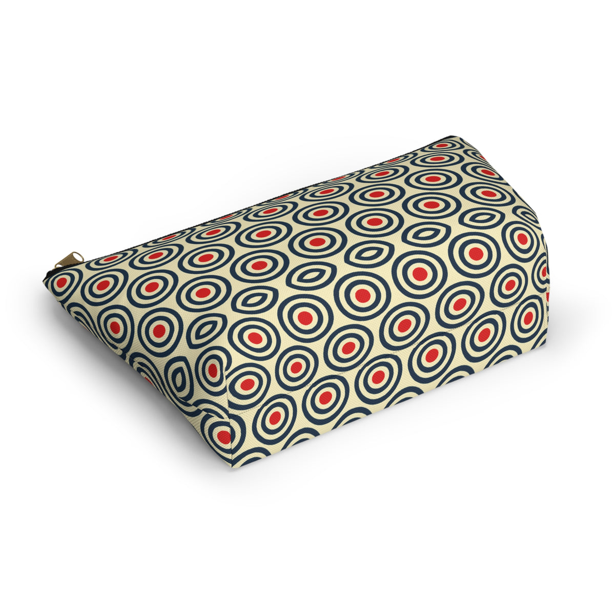 Retro Concentric Circles Accessory Pouch