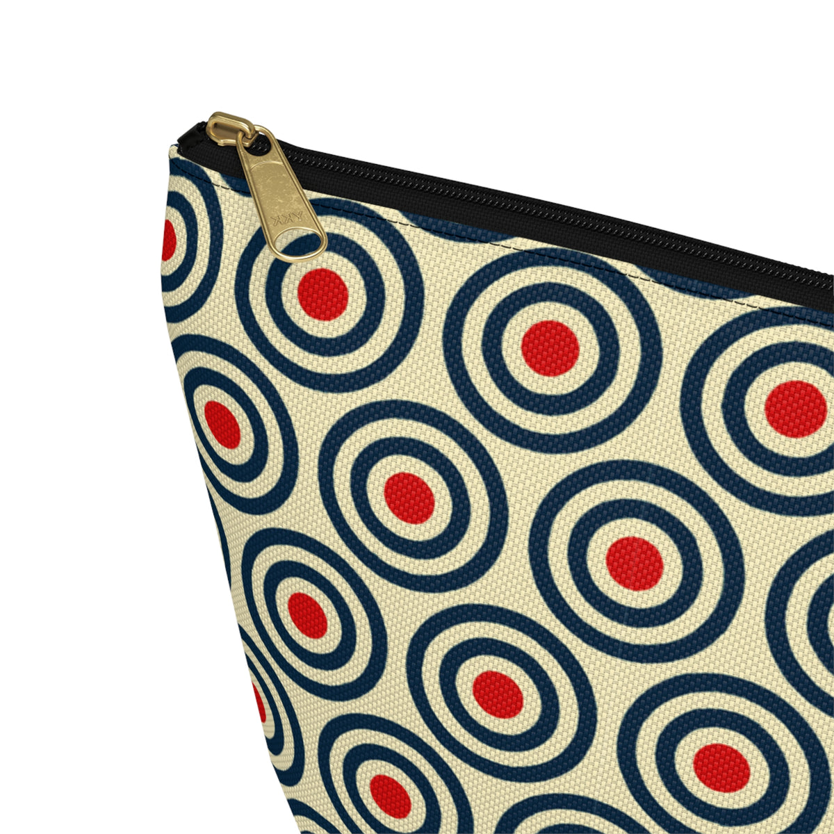 Retro Concentric Circles Accessory Pouch