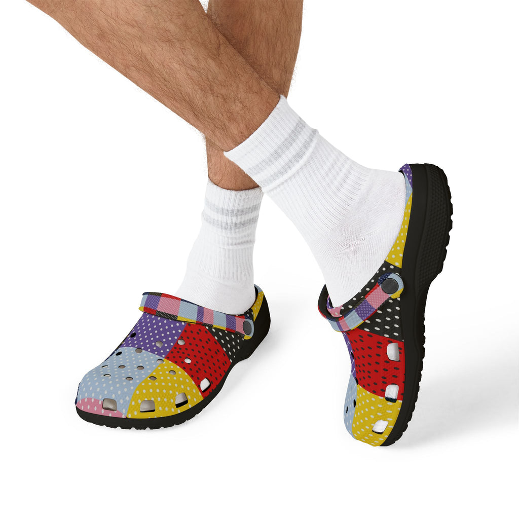 Patchwork Polka Dot EVA Clogs