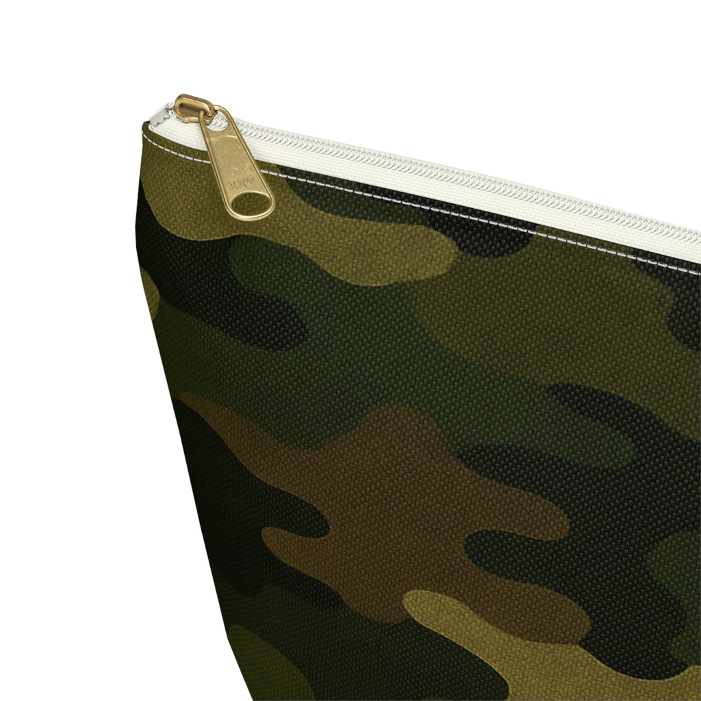 Camo Pattern Accessory Pouch | T-Bottom Zipper Pouch