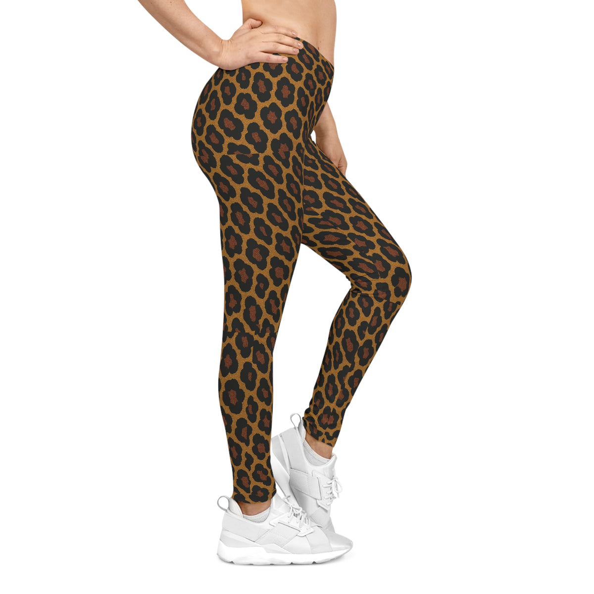 Leopard Print Leggings, Women's Leggings, Casual Pants, Stretchy Yoga Pants, Animal Print Tights