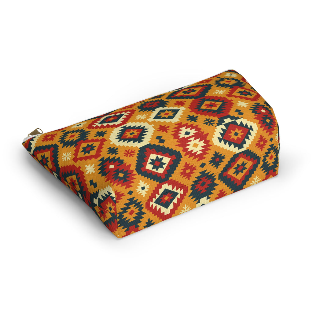 Southwestern Geometric Accessory Pouch | T-Bottom Makeup Bag