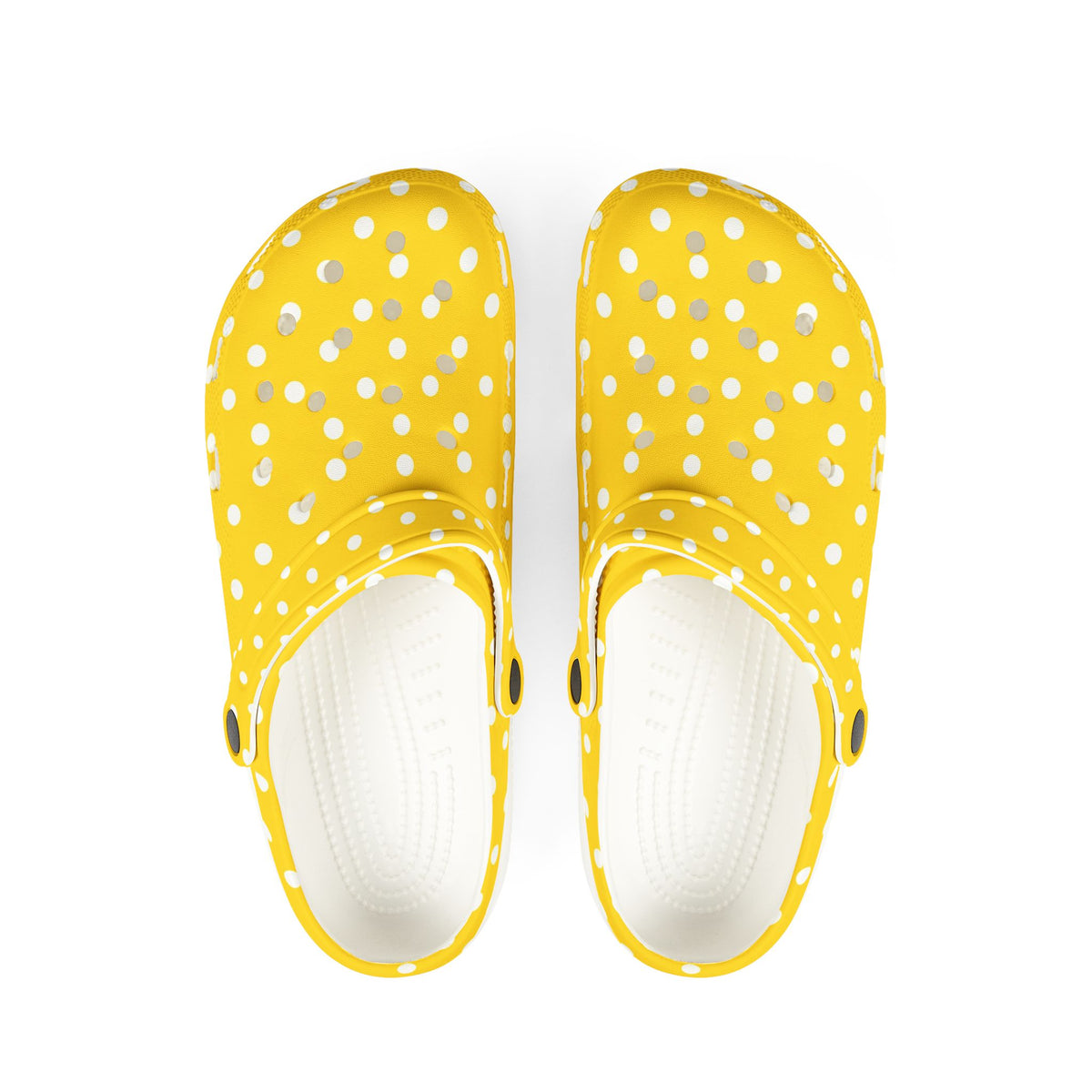 Yellow Polka Dot EVA Foam Clogs