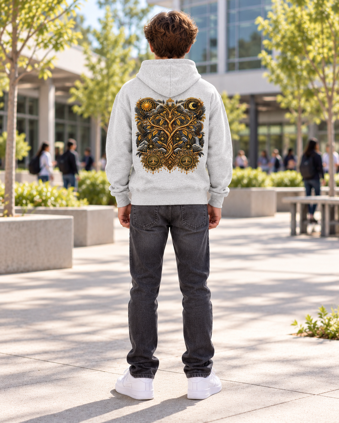 Kids & Teens Unified Celestial Tree Fleece Hoodie