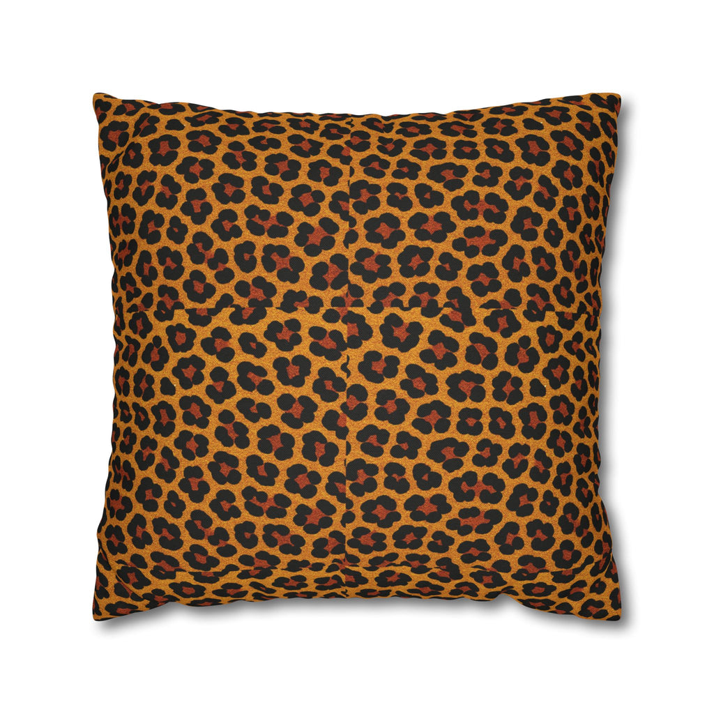 Leopard Print Pillowcase | Square Polyester Throw Pillowcase