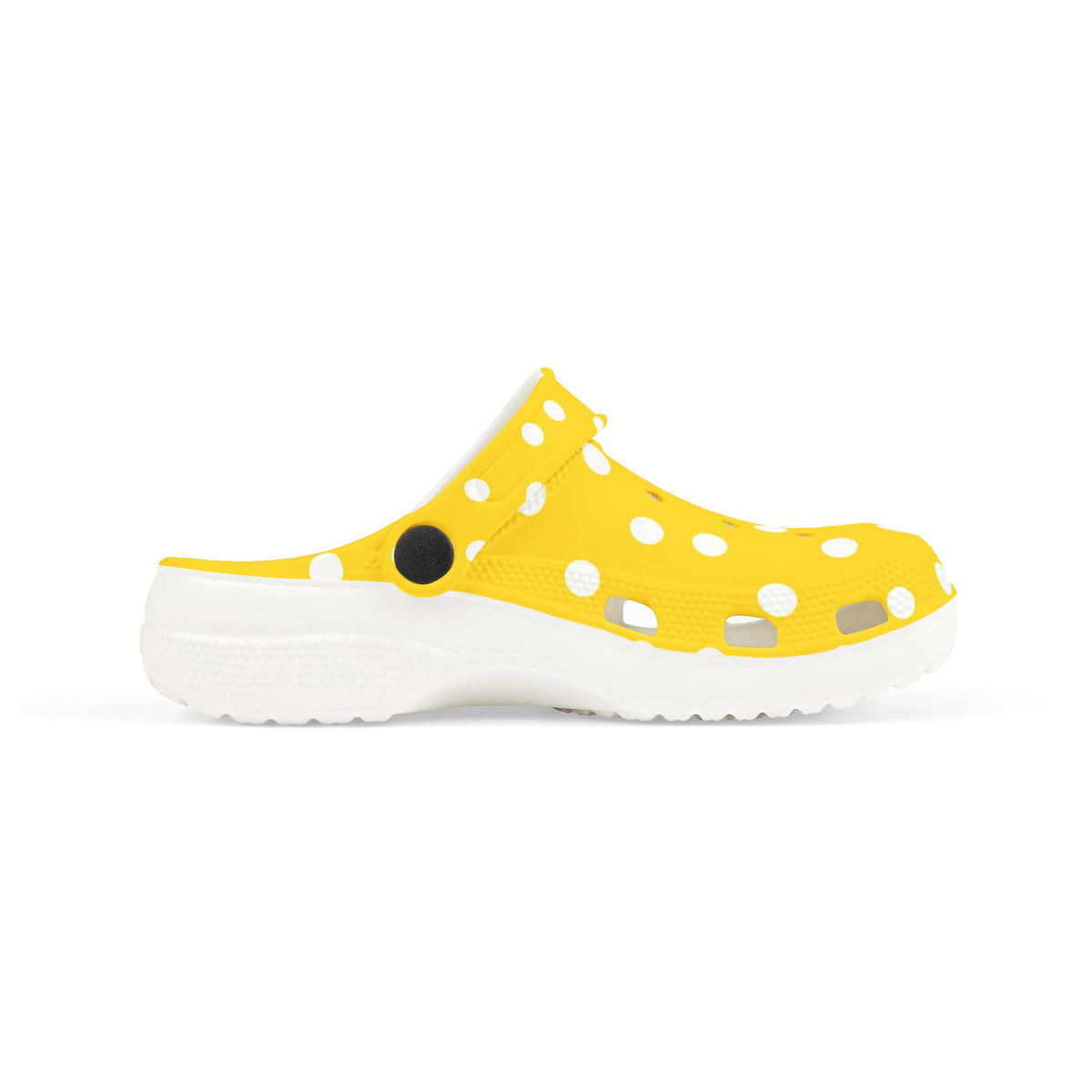 Kids Yellow Polka Dot EVA Foam Clogs