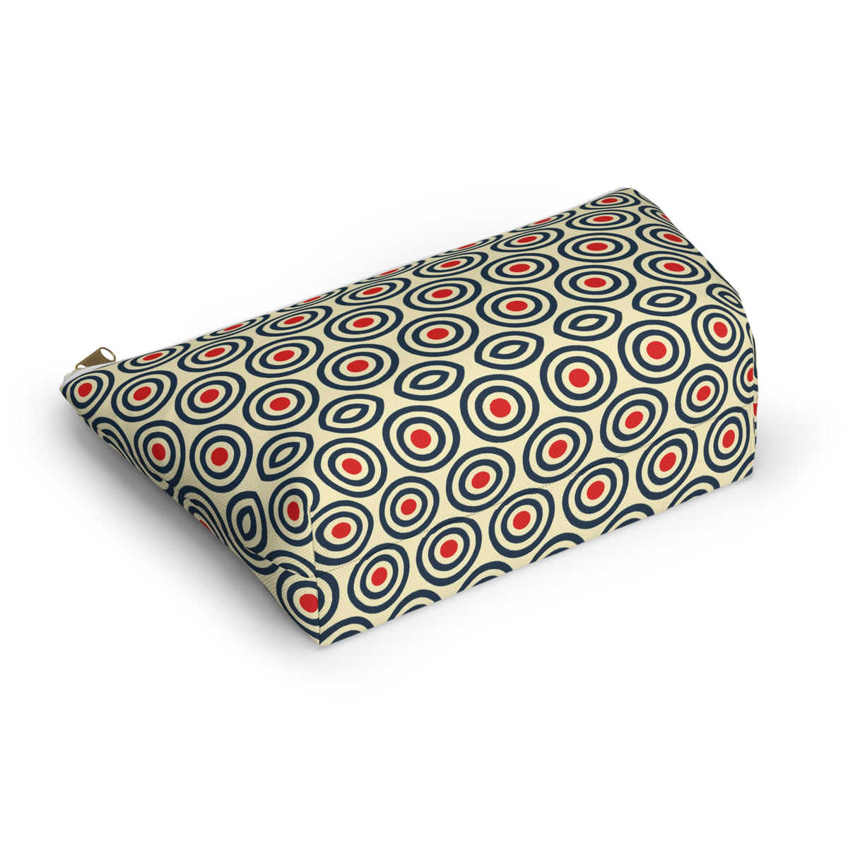 Retro Concentric Circles Accessory Pouch