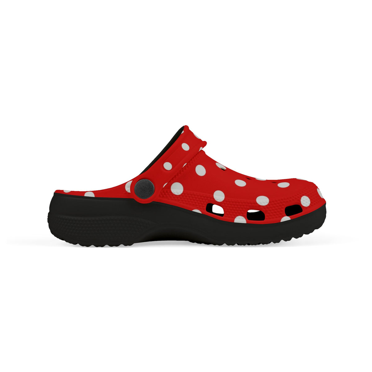 Kids Red & White Polka Dot EVA Foam Clogs